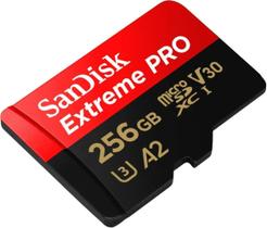 Cartão de memória SanDisk Extreme Pro Micro SDXC UHS-I U3 A2 V30 256GB