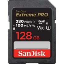 Cartão de Memória SanDisk Extreme PRO SDXC 128GB - C10, U3, V60, 6K