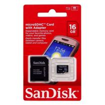 Cartão De Memória Sandisk Micro Sd 16 Gb Adaptador