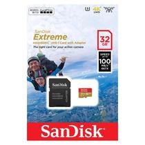 Cartao de Memoria Sandisk Micro SD Extreme C10 32GB / 100MB (SDSQXAF-032G-GN6AA) Cartao de Memoria Sandisk Micro SD Extreme C10 32GB / 100MB (SDSQXAF-032G-GN6AA)