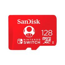 Cartão de Memória SanDisk Micro SD Nintendo Switch 128GB, 100MB/s - SDSQXAO-128G-GNCZN