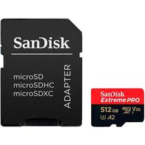 Cartão de Memória SanDisk MicroSDXC Extreme Pro 512GB UHS-I 200MB/s