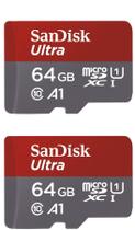 Cartão de memória SanDisk microSDXC Ultra UHS-1 128GB (2x64GB)