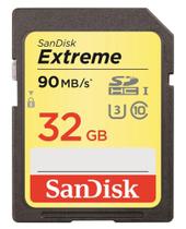 Cartão de Memória Sandisk Sd Extreme 32Gb (90Mb/S)