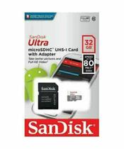 Cartão de memória SanDisk SDSQUNS-032G-GN3MA Ultra com adaptador SD 32GB