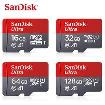 Cartão de Memória Sandisk Ultra 16GB 32GB 64GB 128GB 100mb/s Classe 10 Micro sd para smartphones notebooks