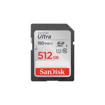 Cartão de Memória SanDisk Ultra 512GB Classe 10 UHS-I - Ideal para Câmeras e Placas Mãe