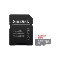 Cartao De Memoria Sandisk Ultra 64GB MicroSD 100MBs Classe 10 SDSQUNR-064G-GN3MA Cartao De Memoria Sandisk Ultra 64GB MicroSD 100MBs Classe 10 SDSQUNR-064G-GN3MA
