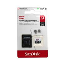 Cartão de memória SanDisk Ultra 64GB microSDXC UHS-I com adaptador Cartão de memória SanDisk Ultra 64GB microSDXC UHS-I com adaptador