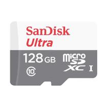 Cartão De Memória Sandisk Ultra Com Adaptador 128gb Micro Sd