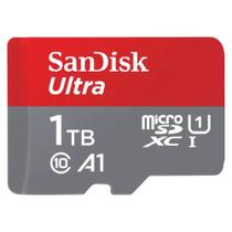 Cartão de Memória SanDisk Ultra MicroSDXC 1TB Classe 10 A1 até 150MBs com Adaptador SD Cartão de Memória SanDisk Ultra MicroSDXC 1TB Classe 10 A1 até 150MBs com Adaptador SD