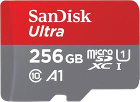 Cartão de Memória SanDisk Ultra microSDXC 256GB - UHS-I C10 A1