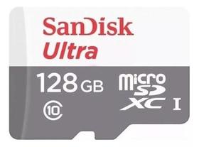 Cartão De Memória Sandisk Ultra Sd 128gb + Adaptador - Sdsquns-128g-gn6ta