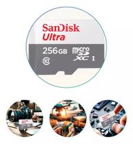 Cartão De Memória Sandisk Ultra Sd 256gb 100mb/s SDSQUNR-256G-GN6TA