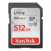 Cartão de Memória SanDisk Ultra SDXC 512GB - UHS-I C10 U1 Full HD