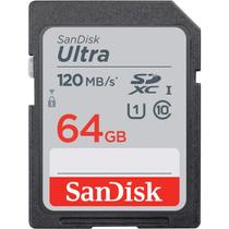 Cartão de memória SanDisk Ultra SDXC 64GB UHS-I 120MB/s - C10 U1