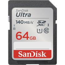 Cartão de Memória SanDisk Ultra SDXC 64GB - UHS-I C10 U1 - 140MB/s Cartão de Memória SanDisk Ultra SDXC 64GB - UHS-I C10 U1 - 140MB/s