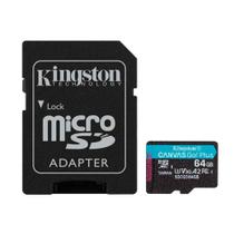 Cartao De Memoria Sd Kingston Canvas Go Plus Class 10uhs-i 64gb Micro+adaptador - Sdcg3/64gb