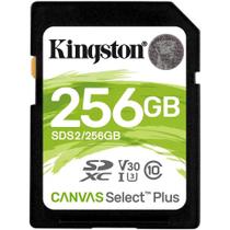 Cartao de Memoria SD Kingston Canvas Select 256GB / 100MBS / Classe 10 - (SDS2/256GB)