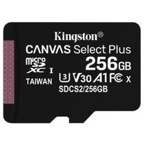 Cartao De Memoria Sd Kingston Canvas Select Plus Class 10uhs-i 256gb Micro+adaptador - Sdcs2/256gb