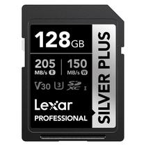 Cartão De Memória Sd Lexar 128gb 205mb/s Silver Plus Sdxc Uhs-i