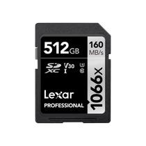Cartão de Memória SD Lexar Professional 1066X 512GB - Velocidade de Leitura 160-120 MB/s. Classe 10.