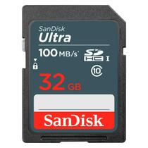 Cartao de Memoria SD Sandisk C10 32GB 100MBS SDHC Ultra - (SDSDUNR-032G-GN6IN)