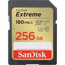 Cartão de Memória SD Sandisk Extreme 180-130 MB/s C10 U3 V30 256 GB (SDSDXVV-256G-Gncin) Cartão de Memória SD Sandisk Extreme 180-130 MB/s C10 U3 V30 256 GB (SDSDXVV-256G-Gncin)