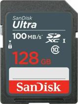 Cartão de Memória SD Sandisk Ultra 100 MB/s C10 128 GB (SDSDUNR-128G-GN3IN)