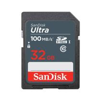 Cartão de Memória SD Sandisk Ultra 100 MB/s C10 32 GB Cartão de Memória SD Sandisk Ultra 100 MB/s C10 32 GB