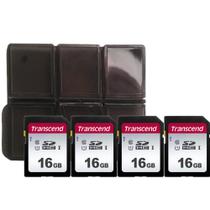 Cartão de memória SD Transcend 16GB UHS-I U1 300S com suporte x4 Cartão de memória SD Transcend 16GB UHS-I U1 300S com suporte x4