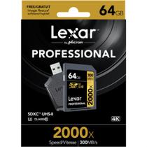 Cartão De Memoria Sdhc 64gb 300mbs 2000x Com Leitor Lexar