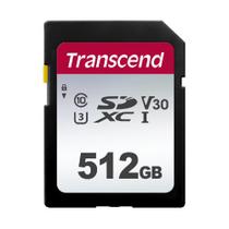 Cartão de memória SDXC Transcend 512GB UHS-I U3 V30 para câmeras Cartão de memória SDXC Transcend 512GB UHS-I U3 V30 para câmeras