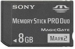 Cartão de Memória Sony Memory Stick PRO Duo 8GB