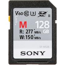 Cartão de memória sony sd xc 128gb sf-m 277mb/s v60 uhs-ii