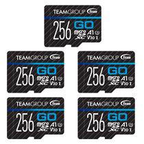 Cartão de memória TEAMGROUP GO Card 256 GB x 5 PACK Micro SDXC UHS-I U3 V30