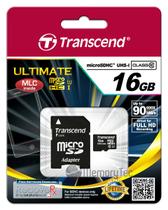 Cartão de Memória Transcend MicroSDHC 16GB Classe 10 Ultimate