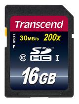 Cartão de memória Transcend SDHC 16GB Classe 10 até 30MB/s