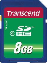 Cartão de Memória Transcend SDHC 8GB - Garantia Vitalícia