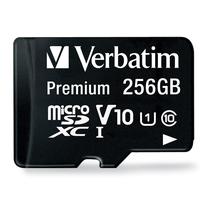 Cartão de memória Verbatim 256GB microSDXC UHS-I V10 Classe 10