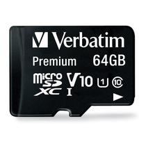 Cartão de memória Verbatim 64GB Premium microSDXC com adaptador Cartão de memória Verbatim 64GB Premium microSDXC com adaptador