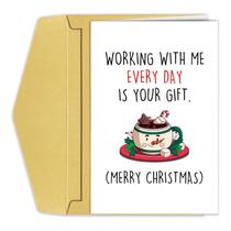 Cartão de Natal Goroar Funny para colega de trabalho, amigo de trabalho, chefe