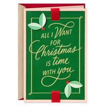 Cartão de Natal Hallmark Romântico 13x18 cm Tudo o que Quero Cartão de Natal Hallmark Romântico 13x18 cm Tudo o que Quero