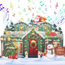 Cartão de Natal XTF2015 3D Musical com luzes e música