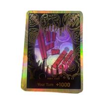 Cartão De Ouro One Piece TCG PRB-01 Super Parallel Foil NM Zoro Perona Trafalgar Law Presente