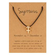 Cartão de papel Doze Constelação Corda de Nylon Liga Adju Stable Bracelet