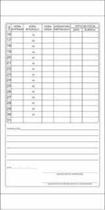 Cartão de ponto Horario ficha horário de trabalho externo pacote 100 folhas Cartão de ponto Horario ficha horário de trabalho externo pacote 100 folhas