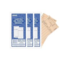 Cartão De Ponto Mensal Sd 86X180 Spiral 100 Un Kit 3