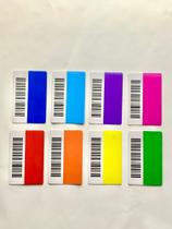 cartão de pvc Colorido com código de barras - 100un cartão de pvc Colorido com código de barras - 100un