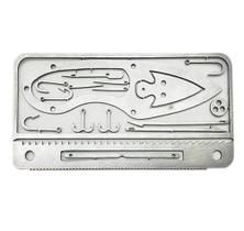 Cartão De Sobrevivência Multifunções Portátil Pesca Camping